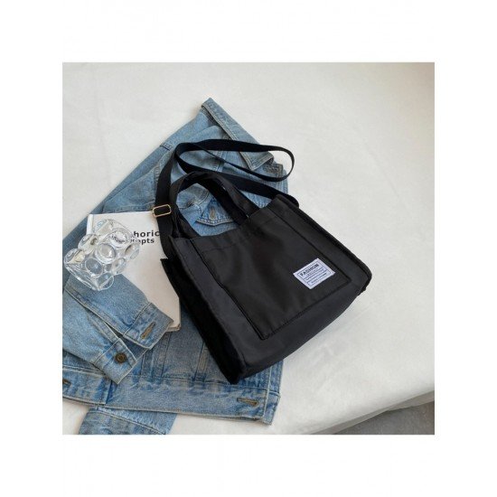 Casual Nylon Patchwork Tote Bags