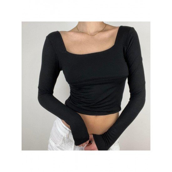 Square Neck Backless Designer Sexy Tops