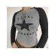 Casual Printed Raglan Sleeve Ladies Tops