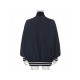  Casual Loose Women's Blue Baseball Jacket