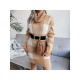  Casual Turtleneck Plaid Knitted Women's Dress