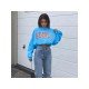  Casual Autumn Letter Printing Women's Crop Sweater