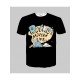 Cute Cartoon Graphic Black Short Sleeve Men Tees