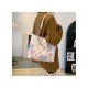 Fashionable Grid Bear Printed Tote Bags