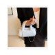 Casual Fluffy Solid Chain Shoulder Bags