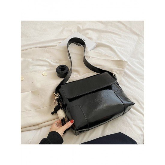  Fashion New PU Pure Color Women's Shoulder Bags