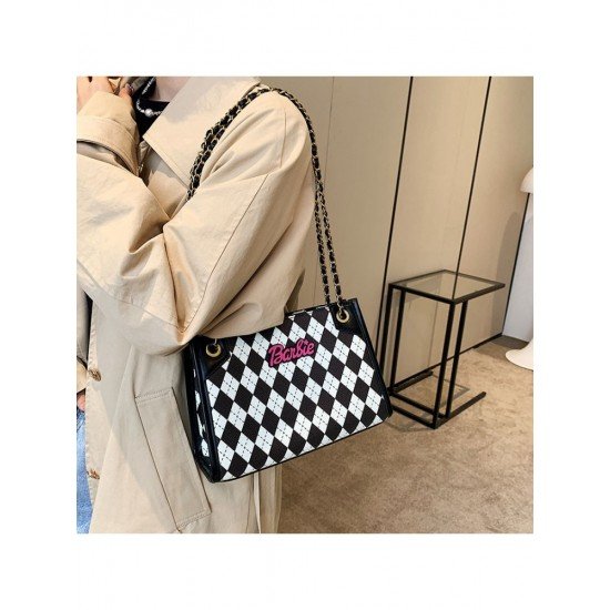  2022 PU Rhombus Lattice Women's Bag