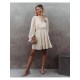  2022 Jacquard Ruffle Women's Long Sleeve Dress