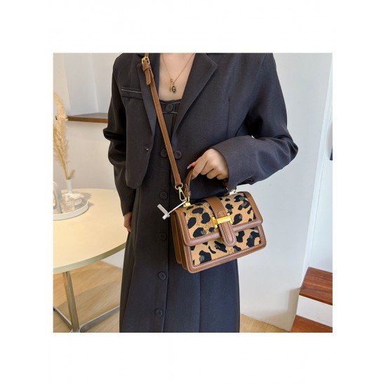  2022 Fashion PU Leopard Print Women's Shoulder Bags