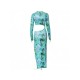  2022 Round Neck Printing Hollow Out Women's Dress