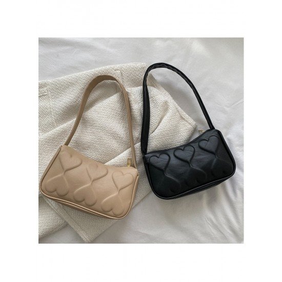 Dating Heart Pure Color One Shoulder Bags