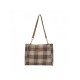 Black Canvas Plaid Ladies Tote Bags