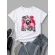 Skull Graphic Ladies T Shirt Tops