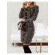  Temperament Geometric Pattern Women's Long Sleeve Dress