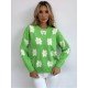 Ladies Flowers Pullover Sweaters For Women