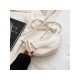 PU White Street Dumpling Shoulder Bags