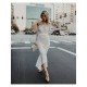  Temperament Elegant Lace Off Shoulder Ladies Dress