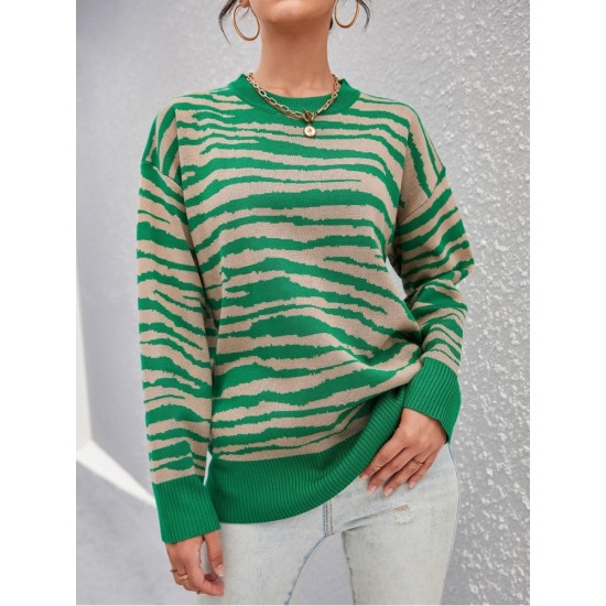  2022 Autumn Round Neck Women's Knitted Sweater