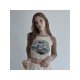 Vintage Raglan Sleeve Printed Crop T Shirts