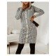  Temperament Geometric Pattern Women's Long Sleeve Dress