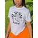 Street Graphic White T Shirts For Women