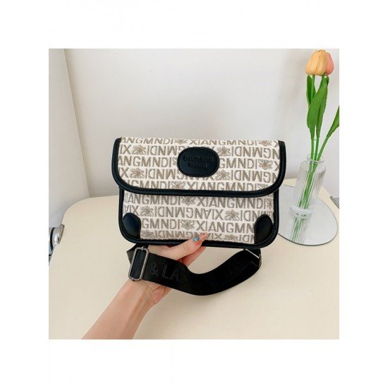  2022 PU Letter Embroidery Women's Shoulder Bags