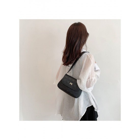  Fashion Rhombus Lattice Pure Color Women's Bags