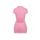  Casual Pure Color Hot Drilling Short Dress