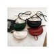 PU White Street Dumpling Shoulder Bags