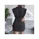 Black Sleeveless Sweater Dresses For Women