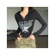 Fitted Stylish Black Hooded T Shirts