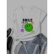 Smile Face Emoji Graphics T Shirts For Women