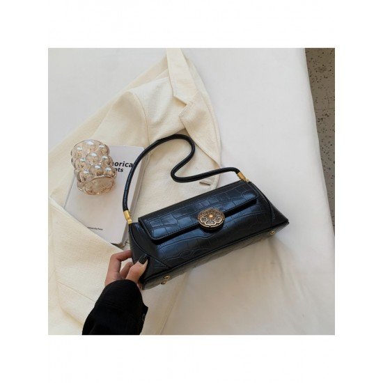  Fashion Crocodile Print PU Women's Bag