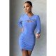  Sexy Temperament Hollowed Out Drawstring Women's Dress