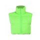  Fashion Women's Pure Color Zipper Mini Vest