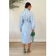  Casual Striped Bandage Women's Long Sleeve Dress