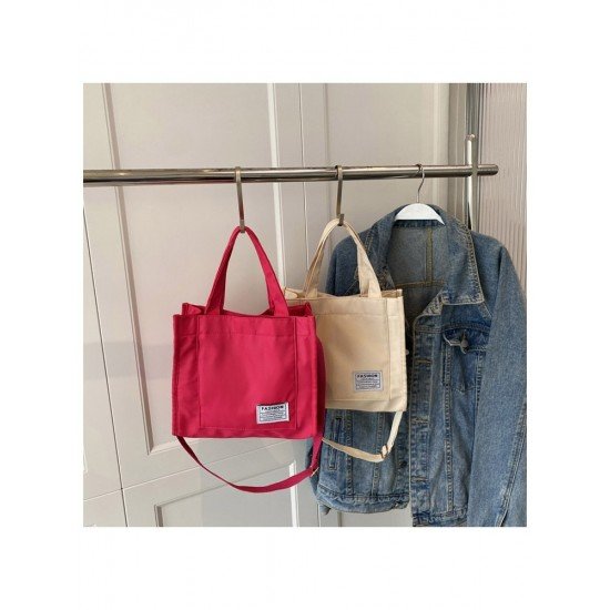 Casual Nylon Patchwork Tote Bags