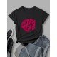 Crew Neck Latest Leisure T Shirts For Women