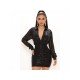 Ladies Black Sequined Long Sleeve Dresses