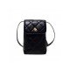 Casual Black Rhombus Lattice Phone Bags