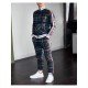 Casual Fashion Plaid Men's Two-Piece Set