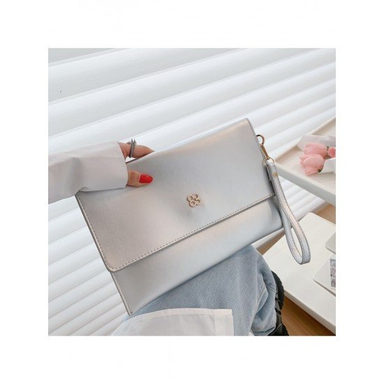 Pure Color Hasp Ladies Clutch Bags