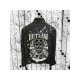 Street Black Skull Graphic Denim Jackets For Men