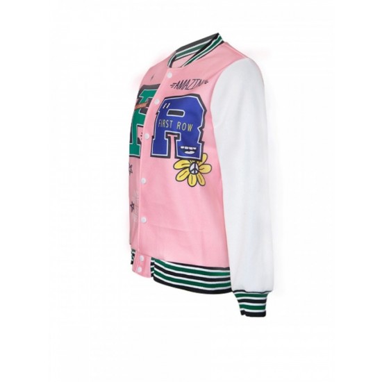  Fashion Casual Letter Printing Women's Jacket