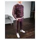 Casual Fashion Plaid Men's Two-Piece Set