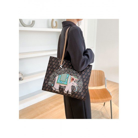 Street Printed College Tote Bags For Women