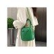  PU Pure Color Shoulder Bag For Women