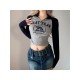 Raglan Sleeve Ruched Long Sleeve Crop Tops