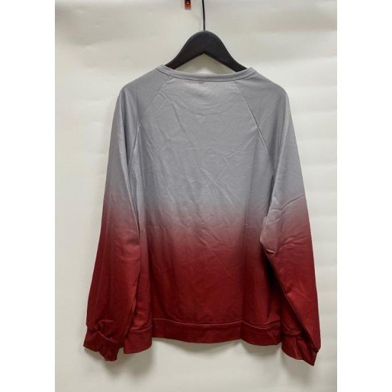 Gradient Color Printed Sweatshirts For Women