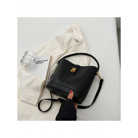  PU Casual Pure Color Messenger Bag